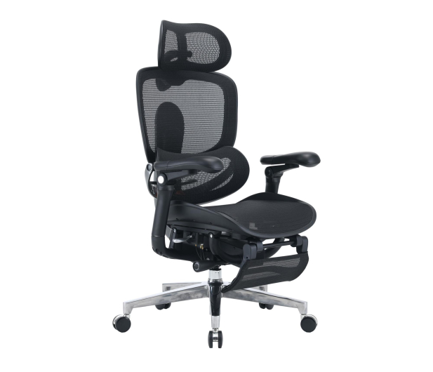 Sihoo DORO C500 V2 Ultra czarny z podnóżkiem - 1598804 - zdjęcie